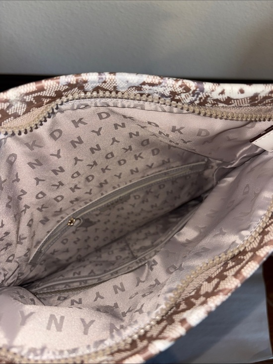 DKNY Tilly Flap Backpack - Tan/Cream NWOT main image 6